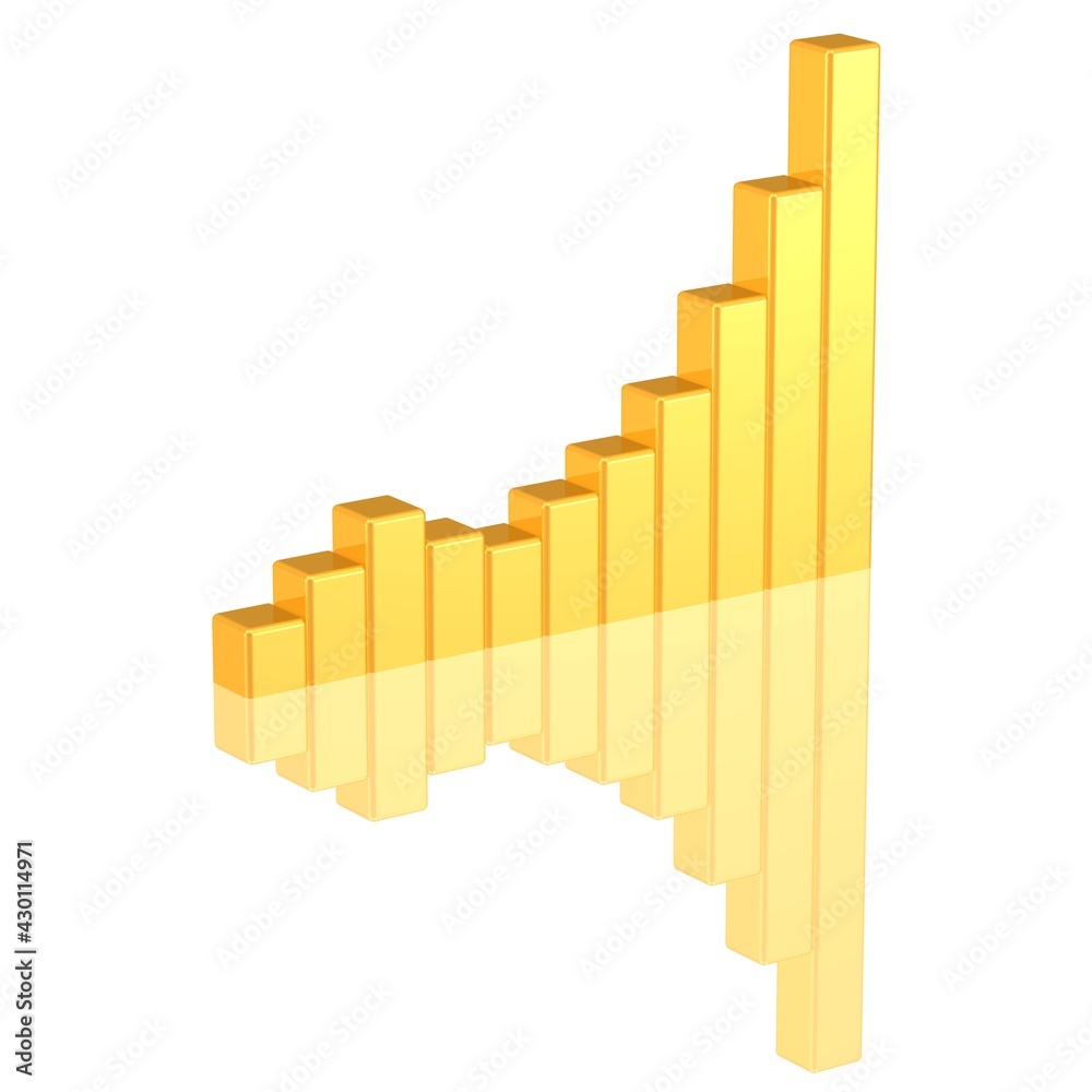 Fototapeta premium goldene Charts