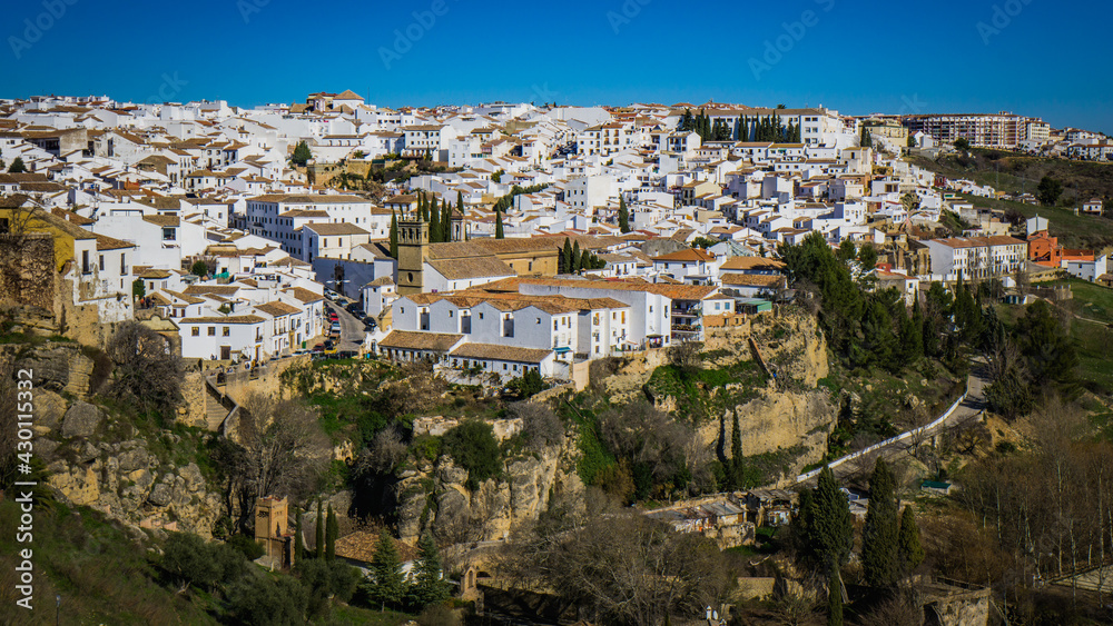 View on the city of Ronda in Andalusia, Spain