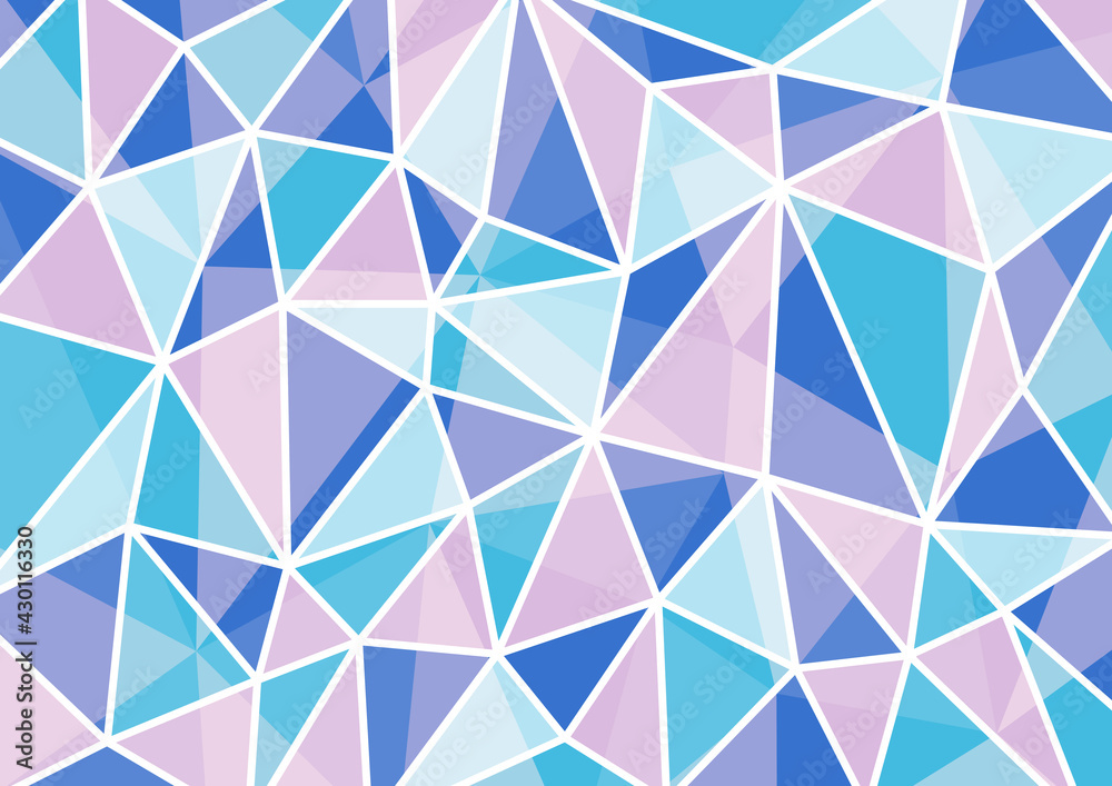 カラフルなポリゴン背景イラスト 幾何学模様 レトロ 青系 Stock Vector Adobe Stock