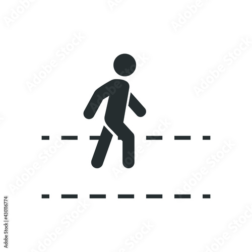 pedestrian walk icon symbol