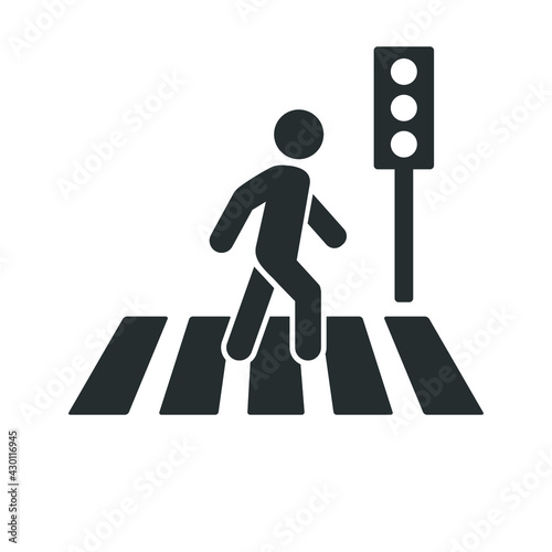 pedestrian walk icon symbol