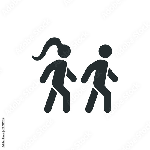 pedestrian walk icon symbol
