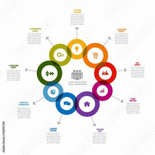 Infographic design template with place for your data. Vector illustration.