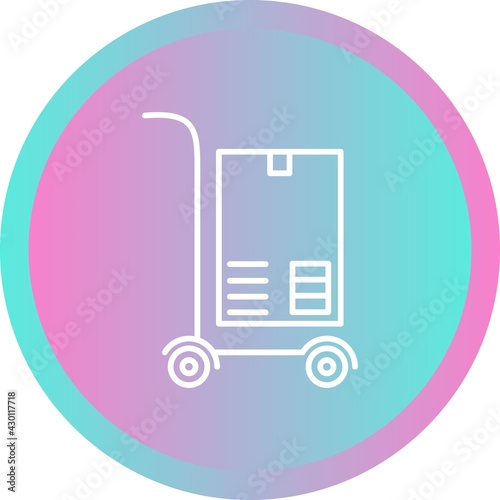 Unique Carry Package Vector Line Icon