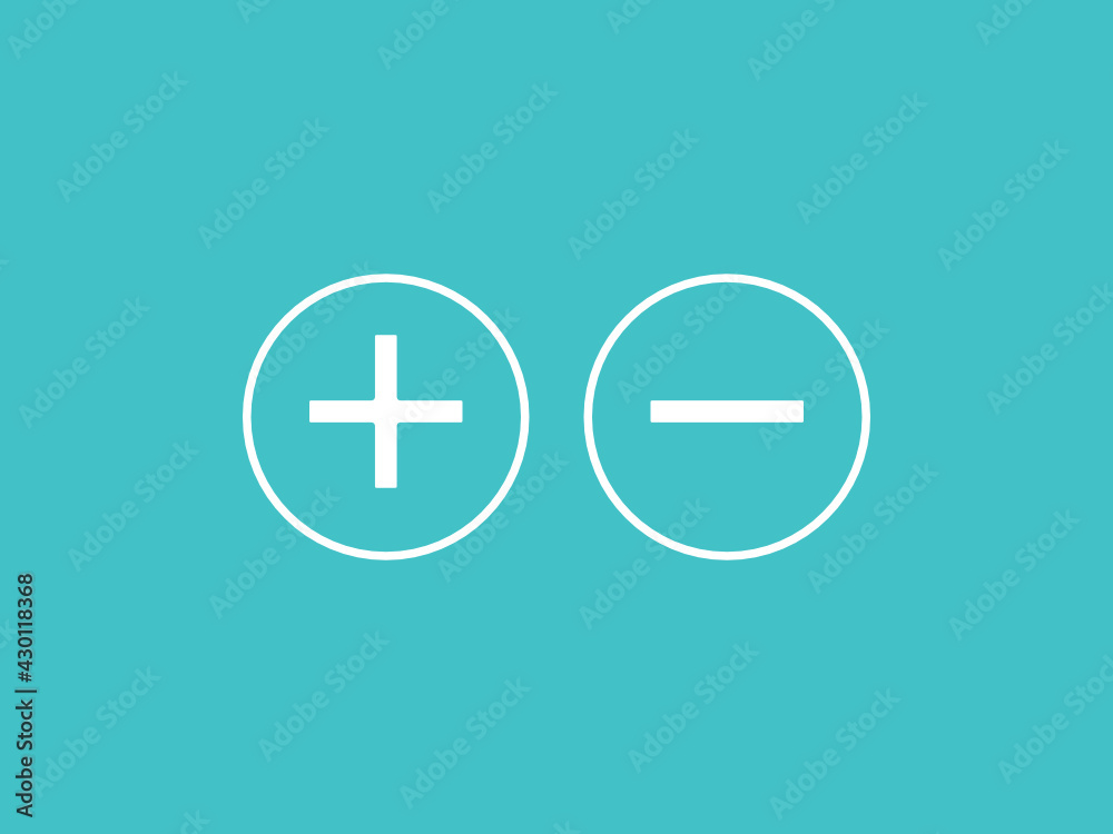 Plus-minus SVG icons for website and mobile applications. Stock Vector ...