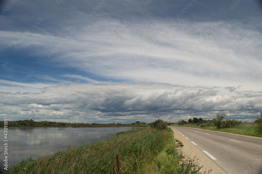 landscape with clouds