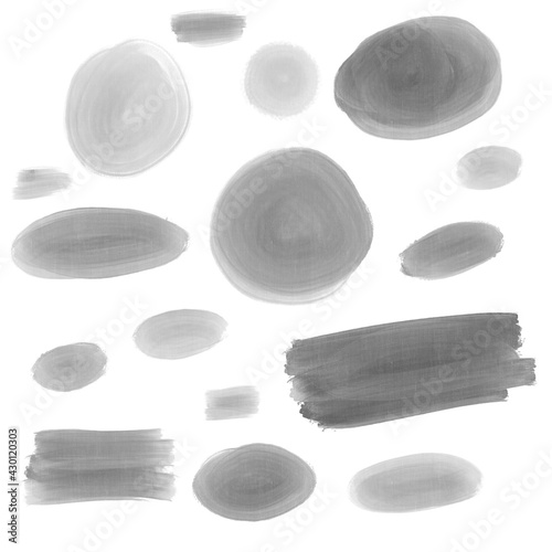 pattern black cute spots on a white background, ball, paint, watercolor