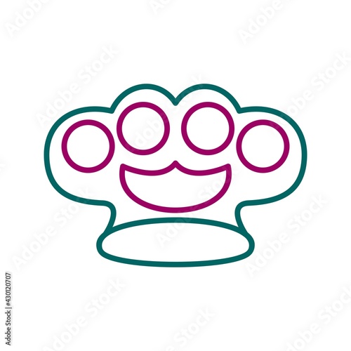 Unique Knuckle Vector Line Icon