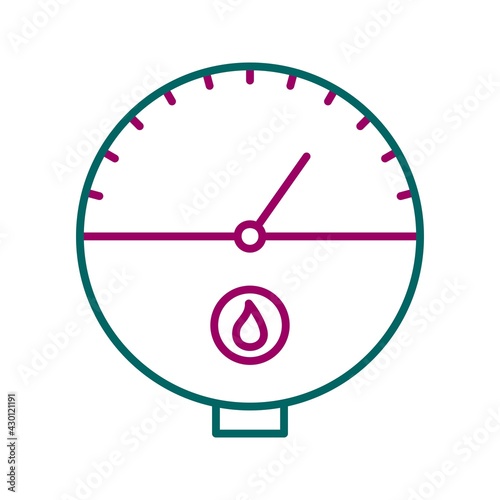 Unique Tankless Water Heater Line Vector Icon