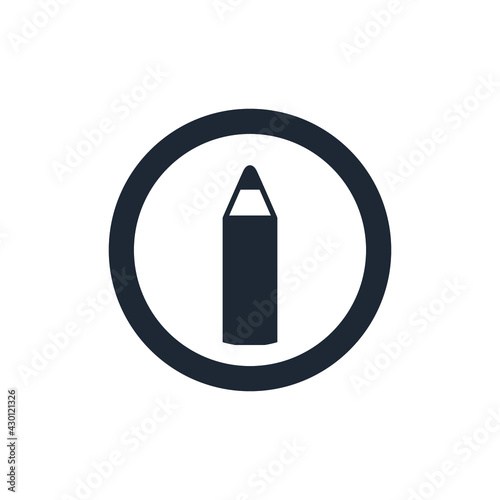 pencil icon education symbol