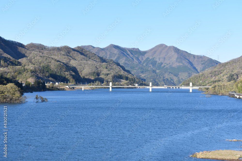 群馬 八ッ場ダムの風景 4月春 群馬 八ッ場ダムの風景 4月春