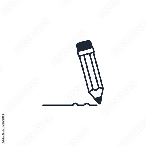 pencil icon education symbol