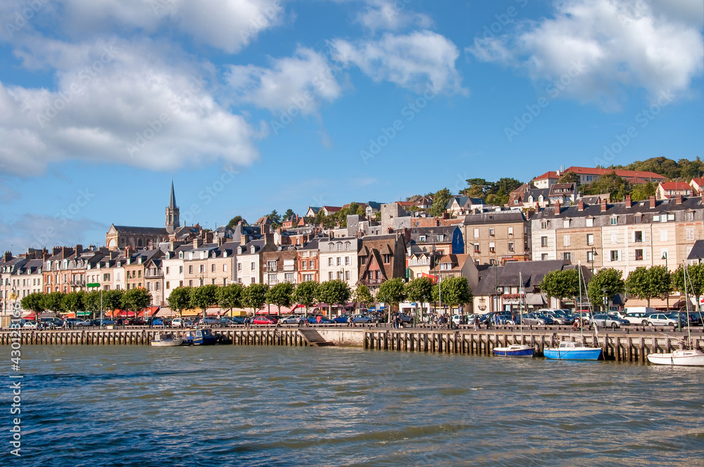Cityscape of Trouville in Normandy, France