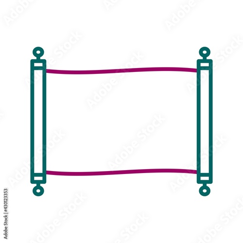 Unique Scroll Line Vector Icon