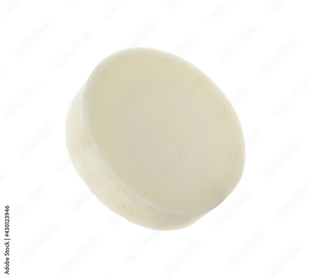 Slice of fresh ripe turnip on white background Slice of fresh ripe turnip on white background