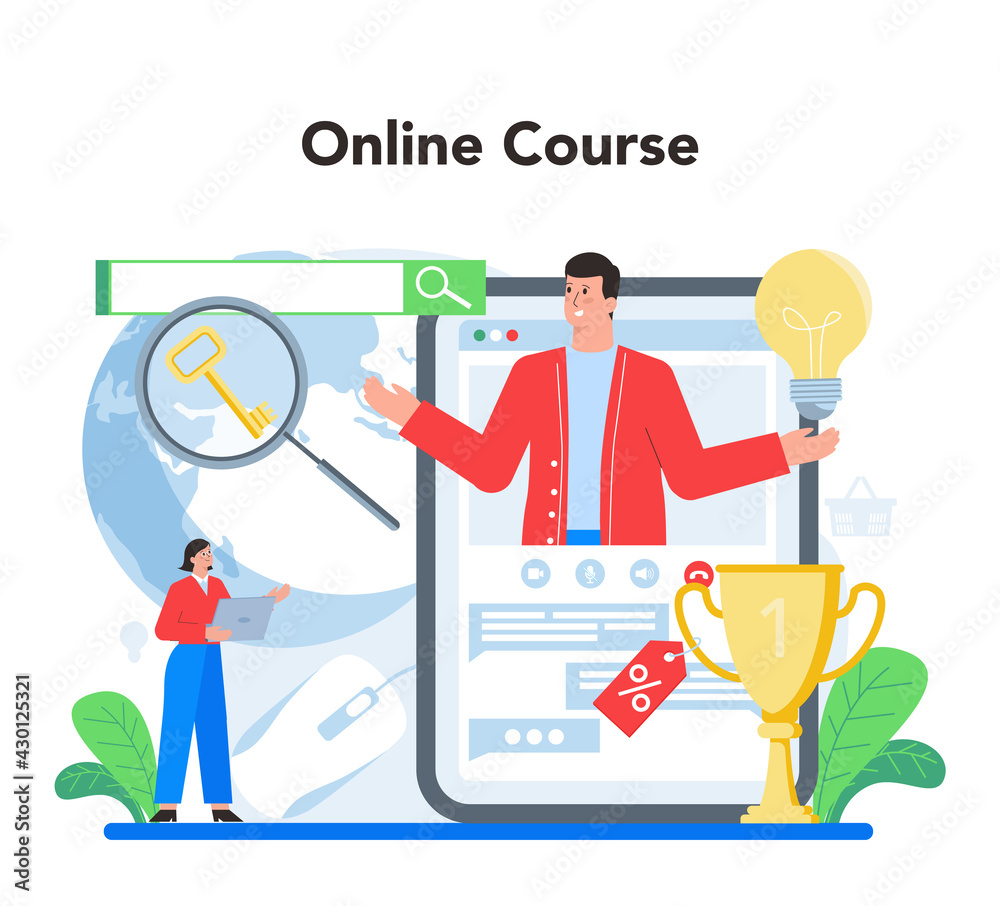 Contextual advertsing online service or platform. Marketing campaign Contextual advertsing online service or platform. Marketing campaign