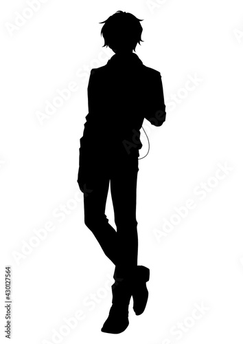 Anime Guy Side View Standing