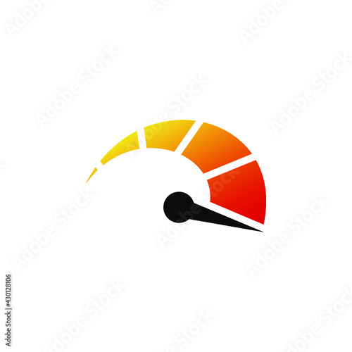 speedometer icon vector illustration simple design element
