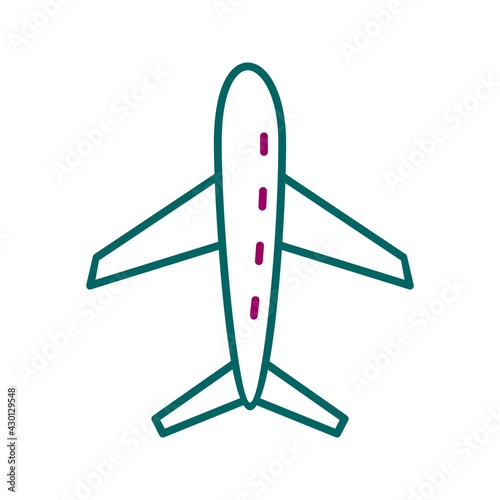 Unique Flight Vector Line Icon