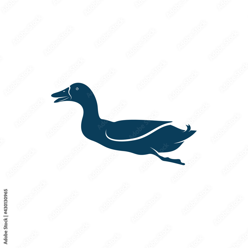 Duck design vector illustration, Creative Duck logo design concept template, symbols icons Duck design vector illustration, Creative Duck logo design concept template, symbols icons