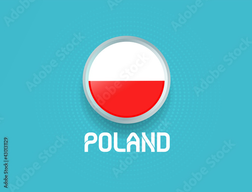 Poland flag for Euro 2020 event. Football Euro 2020. Free Download Poland flag for Euro 2020 event. Football Euro 2020. - GFXLoad