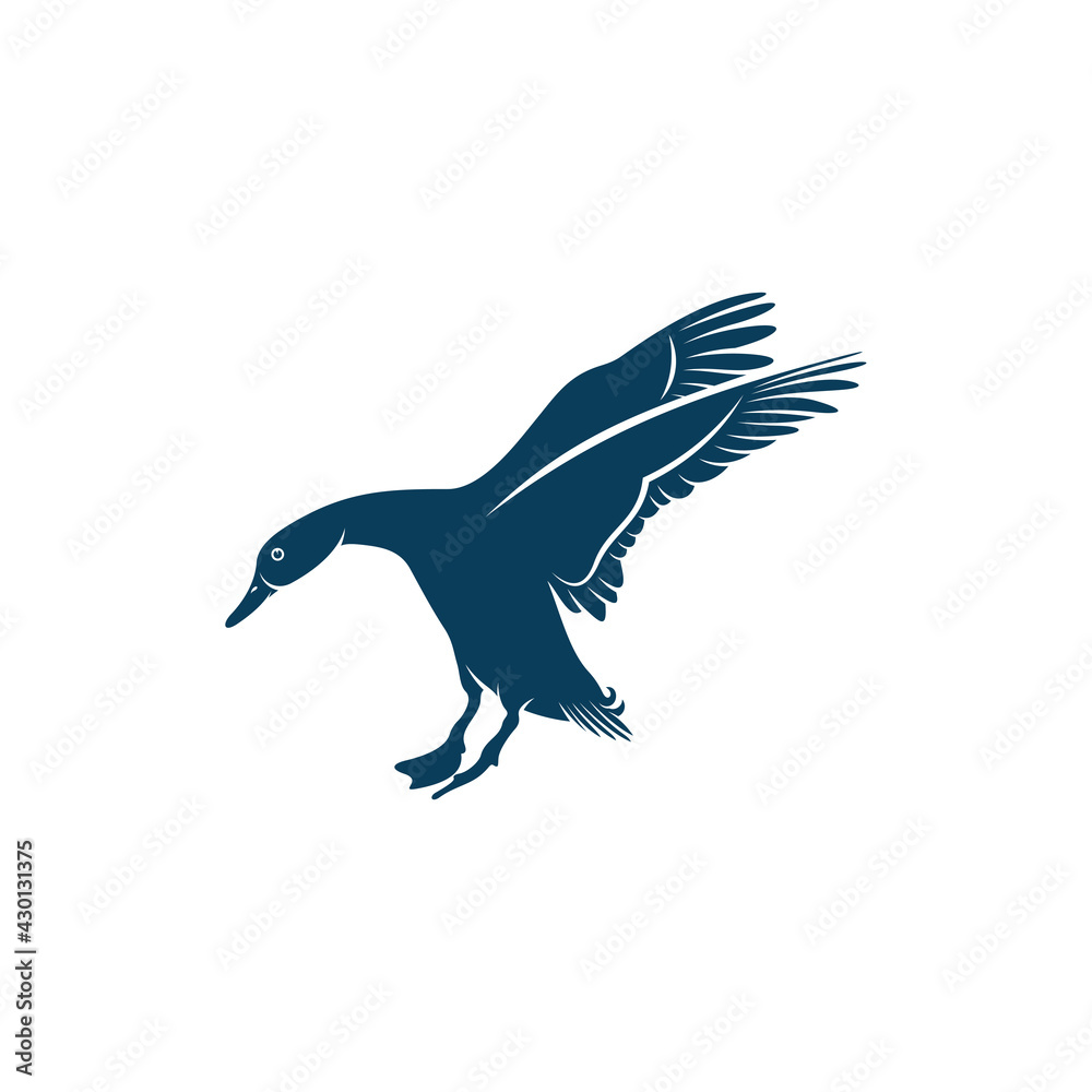 Duck design vector illustration, Creative Duck logo design concept template, symbols icons Duck design vector illustration, Creative Duck logo design concept template, symbols icons