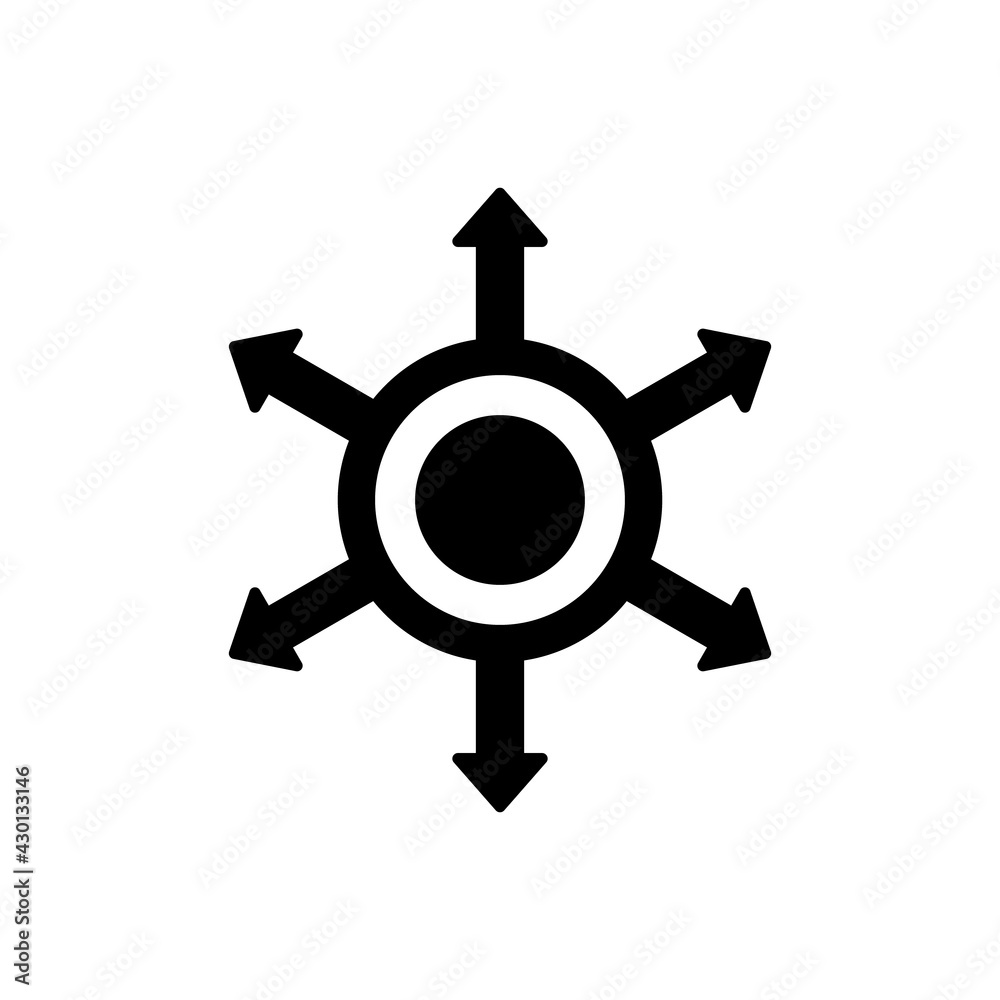 Obraz premium Decentralization icon