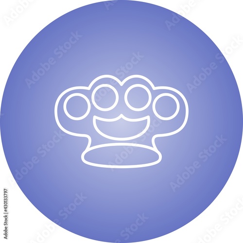 Unique Knuckle Vector Line Icon