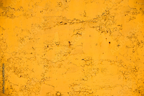 background metal surface with orange paint and rust