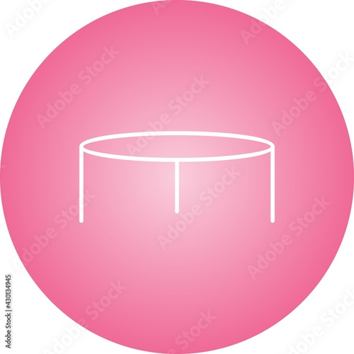 Unique Stool Line Vector Icon