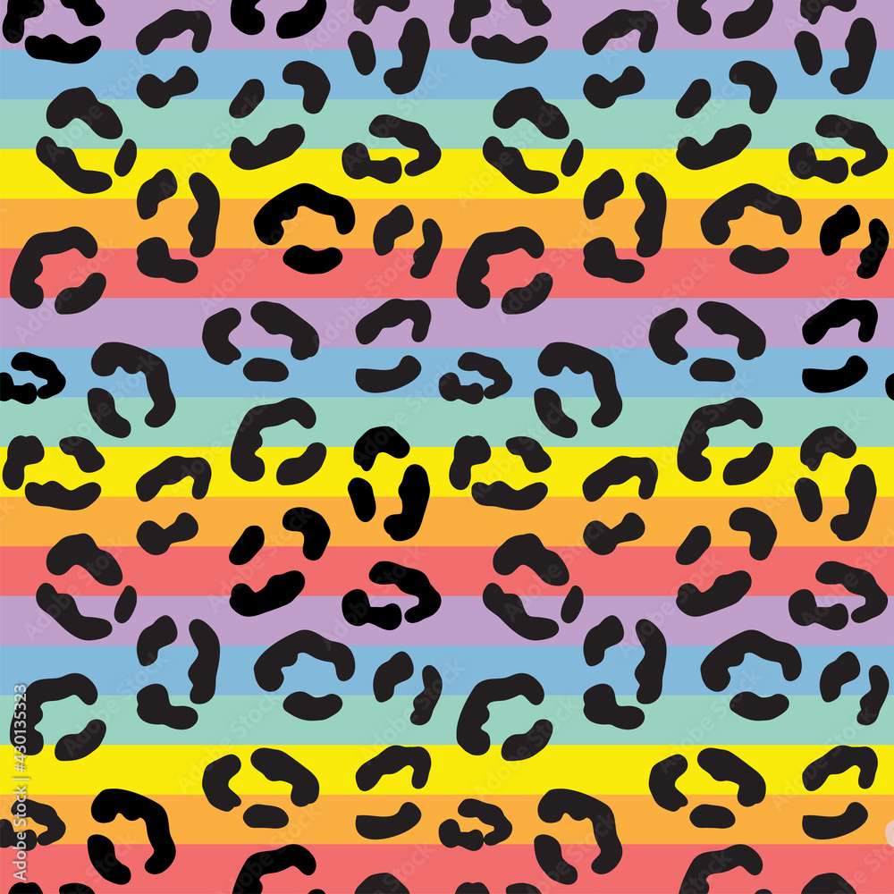 Seamless pattern with gay rainbow heart. LGBT pride symbol. Design element for fabric, banner, wallpaper or gift wrap.
