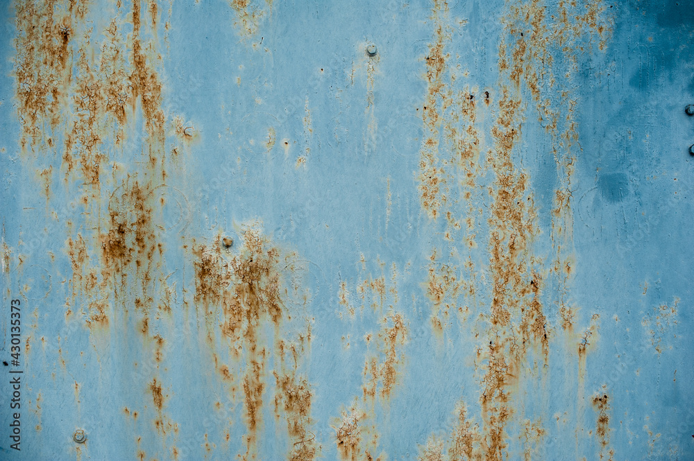background metal surface with blue paint and rust background metal surface with blue paint and rust