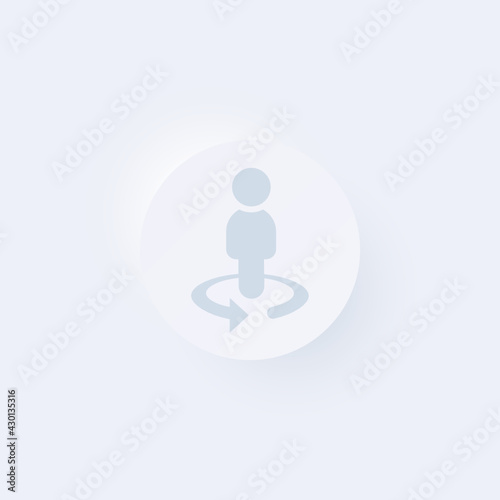 Businessman Circle - Sticker