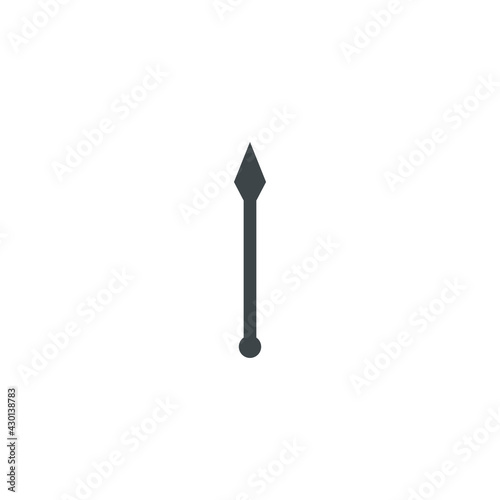 spear icon vector simple design element