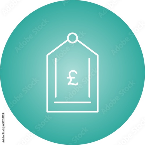 Unique Pound Tag Line Vector Icon