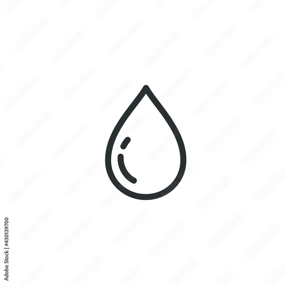 water drop icon design element