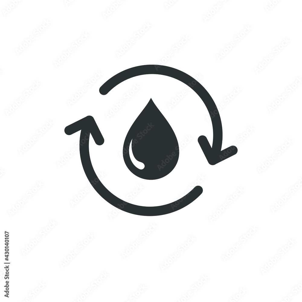 water drop icon design element