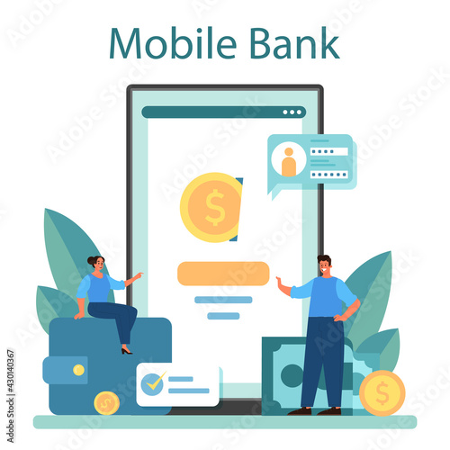 Payment system online service or platform. Website payment system