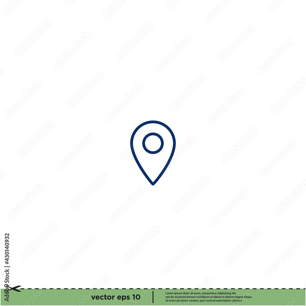 map pointer with pin icon map pointer with pin icon