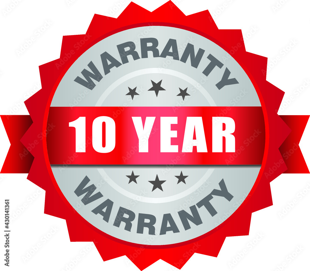 Obraz premium Year warranty stamp vector logo images, Warranty vector stock photos, Warranty vector illustration of logo
