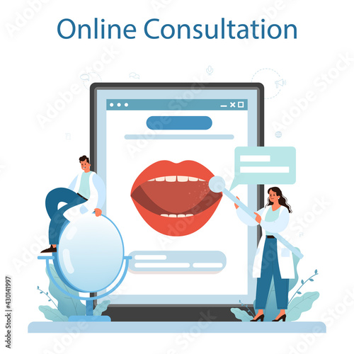 Speech therapist online service or platform. Didactic correction