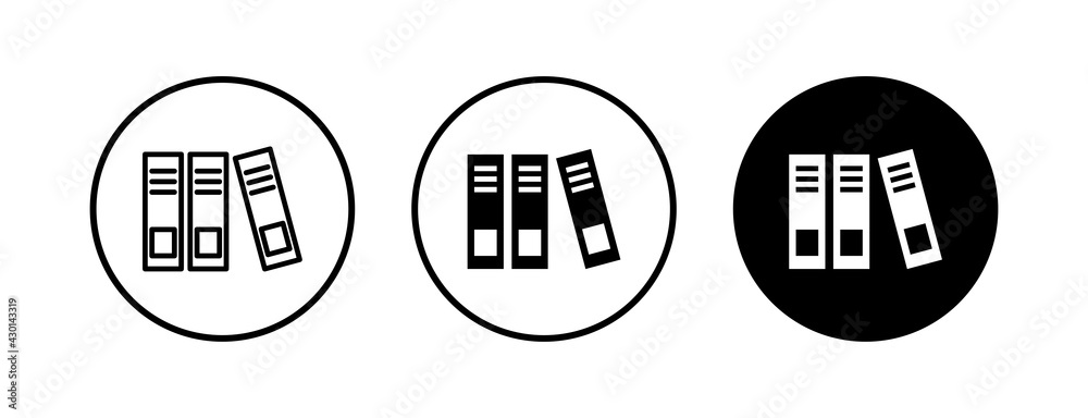 Library icons set. Book icon vector Library icons set. Book icon vector