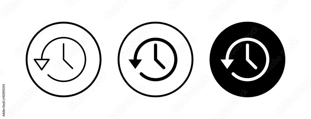 History icons set. History vector icon History icons set. History vector icon