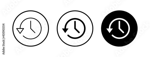 History icons set. History vector icon