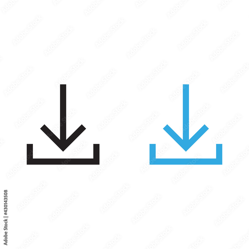 Download and install vector icon Download and install vector icon