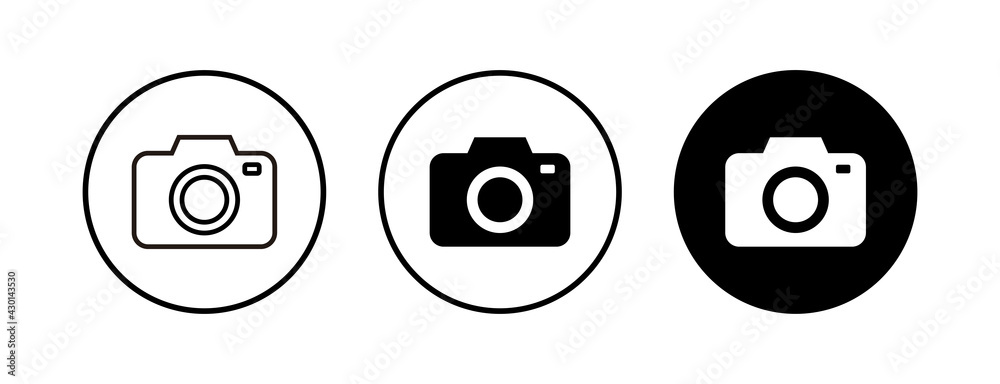 Camera Icons set. Camera symbol. Camera vector icon