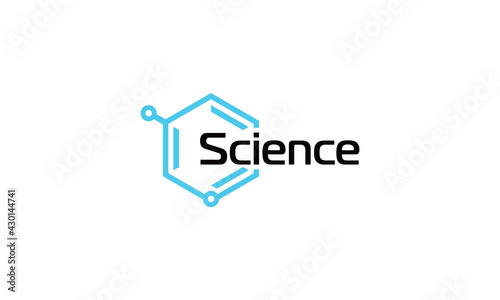 Simple Science logo vector icon illustration