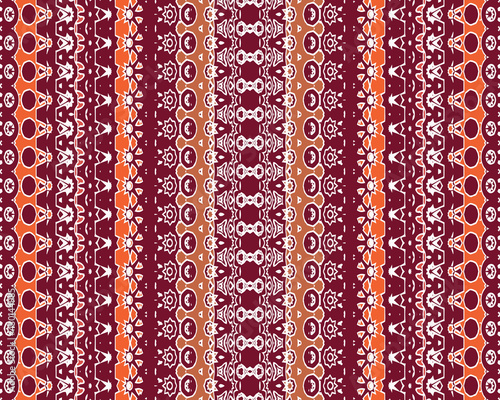Beautiful colorful tribal inspired geometric vector pattern background