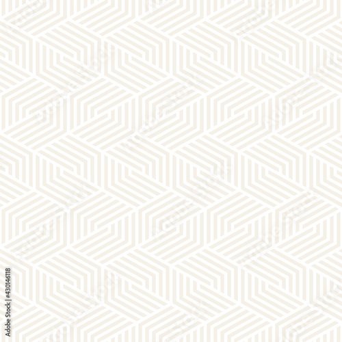 Vector seamless subtle lines mosaic pattern. Modern stylish abstract texture. Repeating geometric tiles