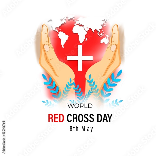 vector illustration for world red cross day-8th May